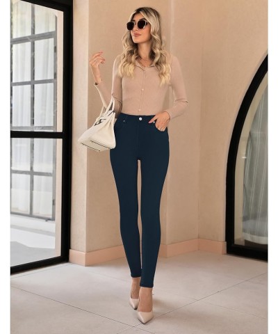 Skinny Jeans for Women High Waist Stretchy Classic High Rise Slimming Jeggings Denim Trousers Pants Navy Blue $14.28 Jeans