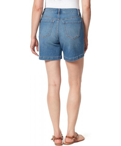 Women's Amanda Basic Jean Short Petite Crested Butte Whiskers $16.03 Shorts