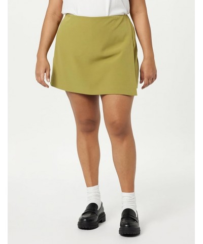 Women's Kamila A-Line Mini Skort Olive Oil $25.16 Skorts