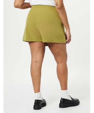 Women's Kamila A-Line Mini Skort Olive Oil $25.16 Skorts