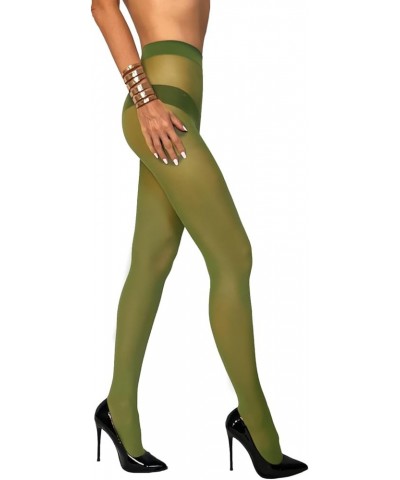 Microfiber Tights for Women Everyday Pantyhose Semi Opaque Nylons Pale Green $12.58 Socks