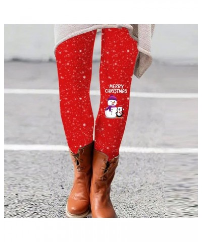 Christmas Leggings for Women Women Casual All- Pants Printed Long Leggings Pants Warm Winter Sweatpants Purple-9 $7.56 Leggings