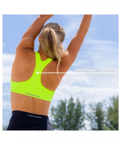 Seamless Sports Bra - Best Sports Bra for Running Neon Orange $27.90 Lingerie