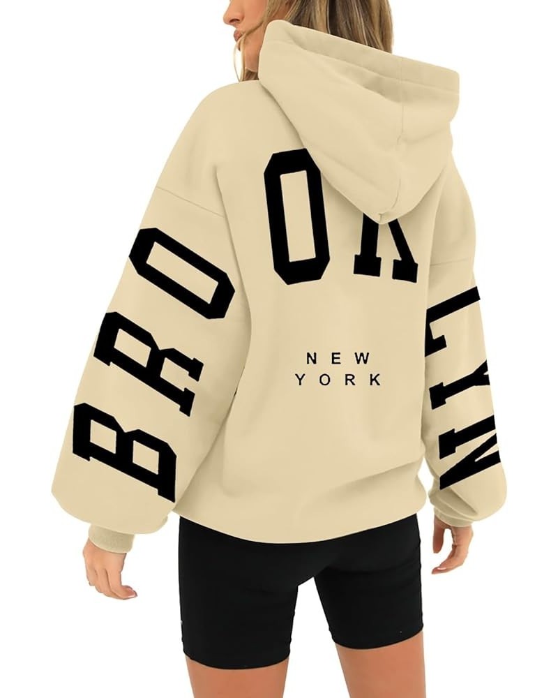 Hoodies for Women Trendy - Women's Fashion Hoodies & Sweatshirts Oversized Hoodie y2k Clothes Fall Pullover Top 2-beige $4.99...