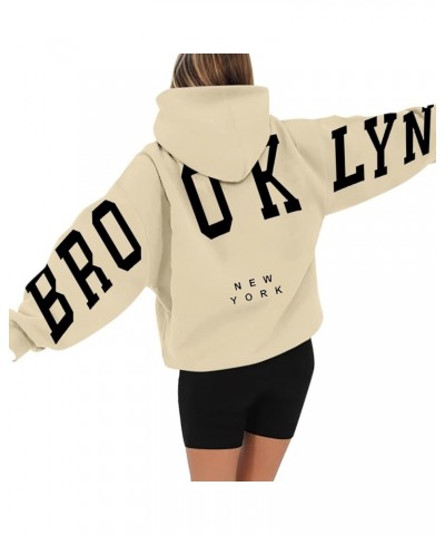 Hoodies for Women Trendy - Women's Fashion Hoodies & Sweatshirts Oversized Hoodie y2k Clothes Fall Pullover Top 2-beige $4.99...