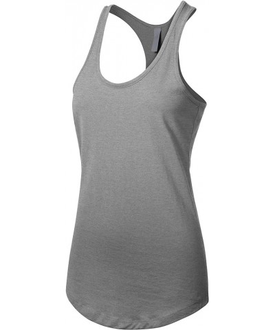 Womens Active Racerback Tank Top Soft Casual Sleeveless Workout Gym Yoga Tee Shirt Jersey 3hcd01_athletic Heather $7.19 Activ...