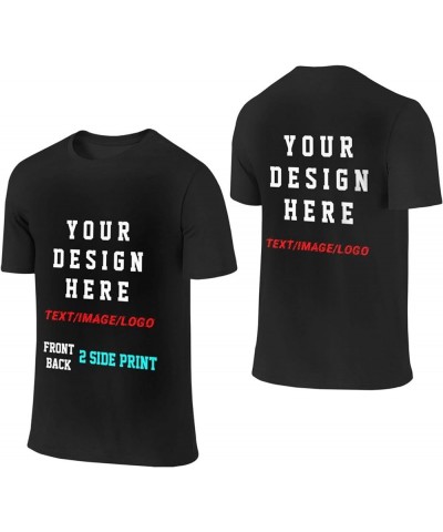 Custom T Shirts Design Your Own Front and Back Personalized T Shirts Customized T Shirts with Logo Text Image for Women Men B...