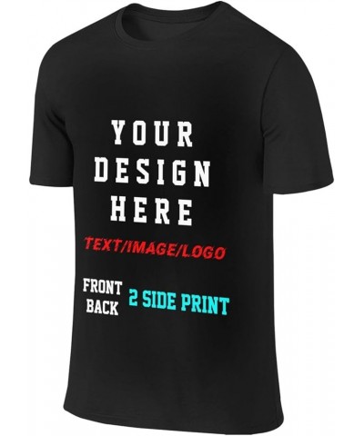 Custom T Shirts Design Your Own Front and Back Personalized T Shirts Customized T Shirts with Logo Text Image for Women Men B...