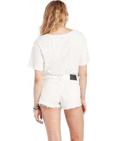 Women's Stoney Stretch Cut Off Denim Short Star White $20.30 Shorts