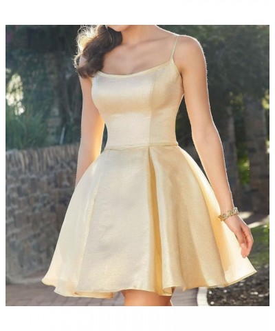 Junior's Homecoming Dresses Short with Pockets Sparkly Glitter Prom Dress Short Graduation Gown for Teens SK14 Gold $34.05 Dr...