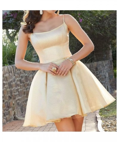 Junior's Homecoming Dresses Short with Pockets Sparkly Glitter Prom Dress Short Graduation Gown for Teens SK14 Gold $34.05 Dr...