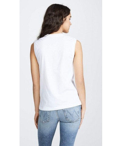 Women's Sleeveless Boy Tee White $32.80 T-Shirts