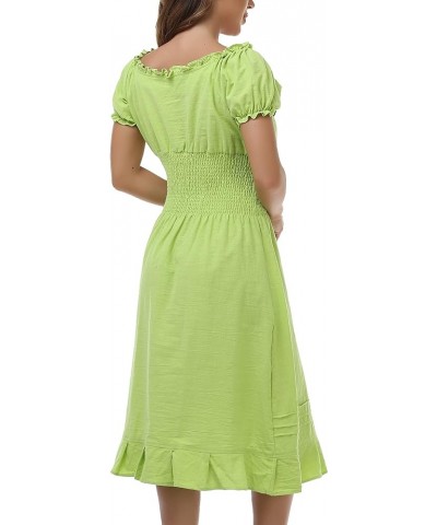 Women Mexican Embroidered Casual Dress Summer Ruffle V Neck Short Sleeves 34g $21.56 Dresses