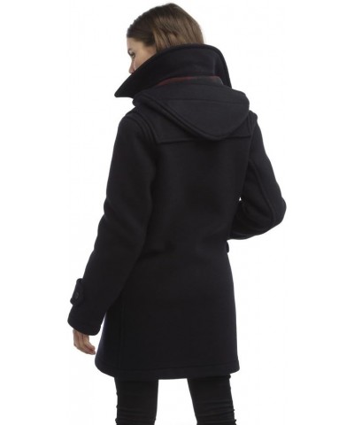 Womens London Luxury Duffle Coat Toggle Coat Navy $63.56 Jackets