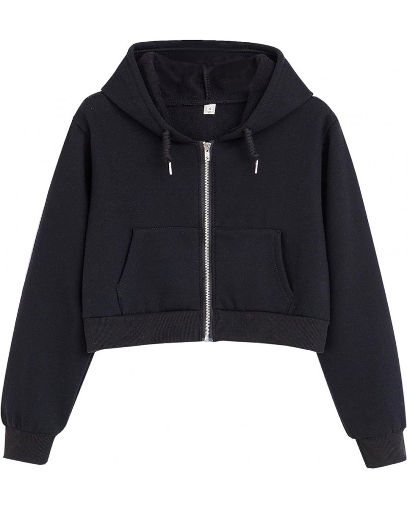 Oversized Lightweight Hoodies Pullover Hooded Sweatshirt for Women Solid Basic Casual Loose Fall Tops with Pocket C-black $15...