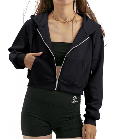 Oversized Lightweight Hoodies Pullover Hooded Sweatshirt for Women Solid Basic Casual Loose Fall Tops with Pocket C-black $15...