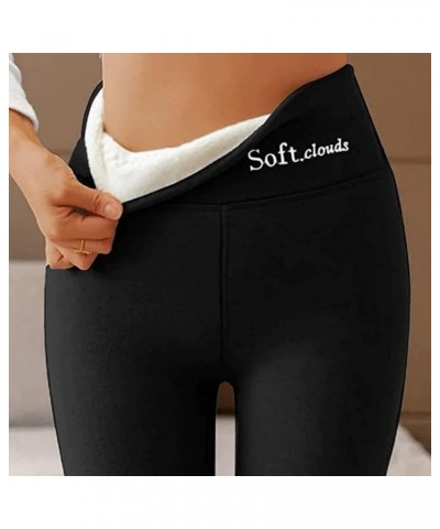 Winter Soft Clouds Fleece Lined Leggings for Women Comfotable Workout Yoga Leggings Soft Thermal Pants Warm 2023 Leggings A01...