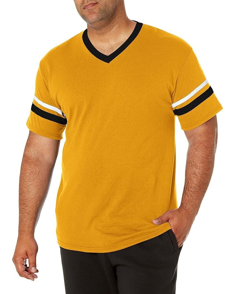 Men's Sleeve Stripe Jersey Gold/Black/White $11.81 Jerseys