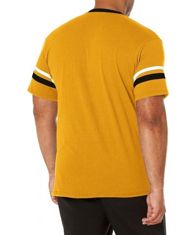 Men's Sleeve Stripe Jersey Gold/Black/White $11.81 Jerseys