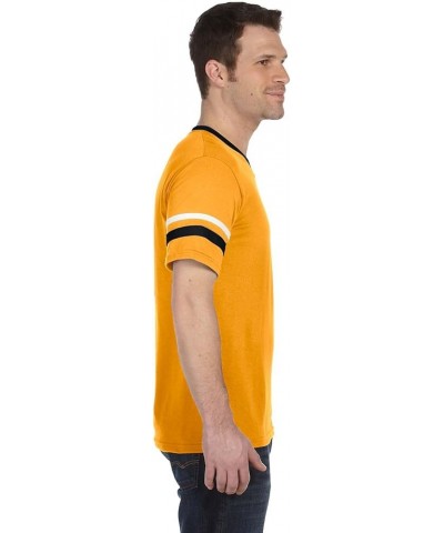 Men's Sleeve Stripe Jersey Gold/Black/White $11.81 Jerseys