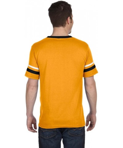 Men's Sleeve Stripe Jersey Gold/Black/White $11.81 Jerseys