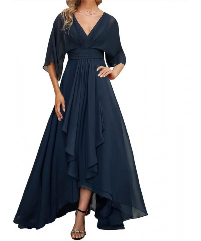 Mother of The Bride Dresses Long Wedding Guest Dresses for Women V-Neck Evening Formal Dresses Chiffon Coral $35.48 Dresses