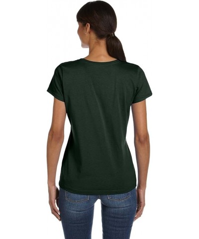 Women's Athletic Crewneck T-Shirt Forest Green $6.22 T-Shirts