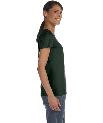 Women's Athletic Crewneck T-Shirt Forest Green $6.22 T-Shirts