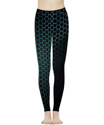 Trendy Print High Waist Yoga Pants for Women Leggings Sports Trousers Geometry $15.11 Activewear