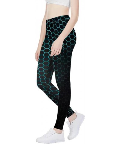 Trendy Print High Waist Yoga Pants for Women Leggings Sports Trousers Geometry $15.11 Activewear