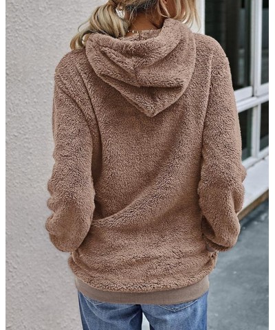 Women Long Sleeve Pullover Jumper Zipper Fleece Top Sweaters A-khaki $16.50 Hoodies & Sweatshirts