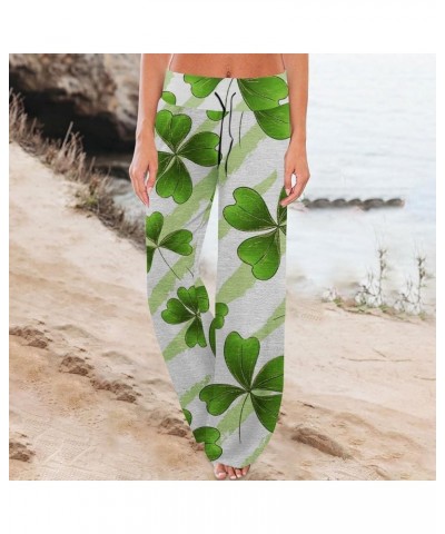 St Patricks Day Leggings for Women Irish Shamrock Leaf Green Leggings Slim Fit Tummy Control Yoga Pants Mint Green-03 $17.67 ...