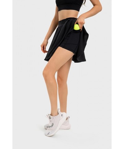 Flowy Tennis Skirts for Women Built in Shorts, Cool Feeling Athletic Golf Skorts with Pockets Black $18.80 Skorts