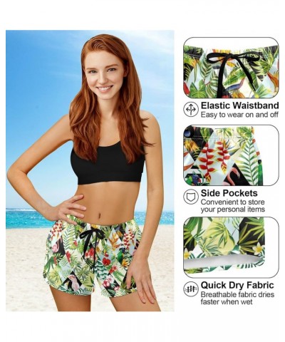 Women's Beach Shorts with Pockets Hawaii Flowers Swim Trunks Board Shorts Swim Shorts Quick Dry Swimwear Multicoloured28 $10....