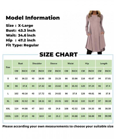 Womens Hoodies Dress with Pocket Trendy Wramy Long Sleeve Dresses Cute Crewneck Plus Size Maternity Sweatshirts 4 khaki $6.83...