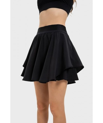 Flowy Tennis Skirts for Women Built in Shorts, Cool Feeling Athletic Golf Skorts with Pockets Black $18.80 Skorts