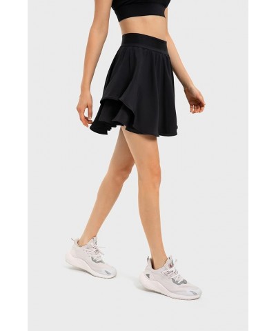 Flowy Tennis Skirts for Women Built in Shorts, Cool Feeling Athletic Golf Skorts with Pockets Black $18.80 Skorts