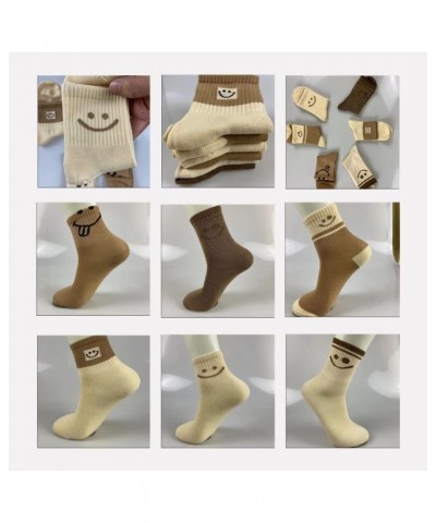 6 Pairs Lovely Smile Face Cotton Socks, Smiley Face Socks Womens, Cute Smiling Face Socks(6 pairs)… 6 Pairs $8.99 Activewear