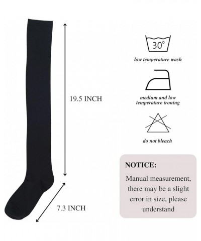 Thigh High Socks for Women, Long Knee High Socks, Womens Over The Knee Socks Stockings 3 Pairs, Mixed Colors 4 $7.53 Socks