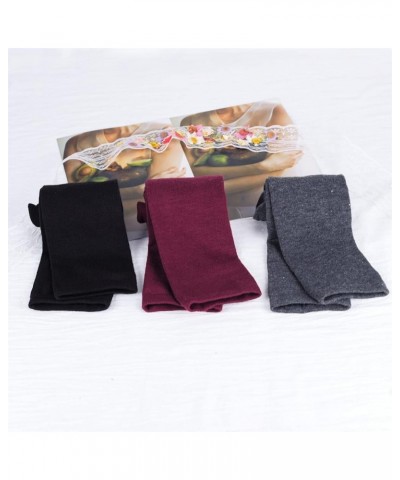 Thigh High Socks for Women, Long Knee High Socks, Womens Over The Knee Socks Stockings 3 Pairs, Mixed Colors 4 $7.53 Socks