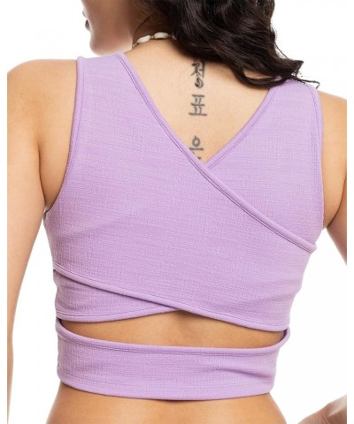 Women's Good Keepsake Cropped Tank Top Crocus Petal 241 $14.90 Tanks