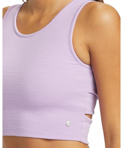 Women's Good Keepsake Cropped Tank Top Crocus Petal 241 $14.90 Tanks