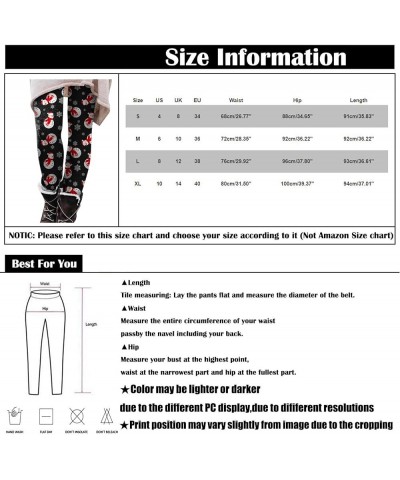 Leggings for Women Christmas Fashion Print Tunic Workout Leggings 2022 Winter Casual Slim Thick Plus Size Yoga Pants H White ...