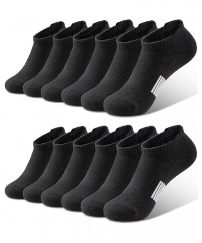 Ankle Socks For Women Running No Show Athletic Socks Compression Hiking Socks 6 Pairs D-6 Pairs Black $10.19 Socks