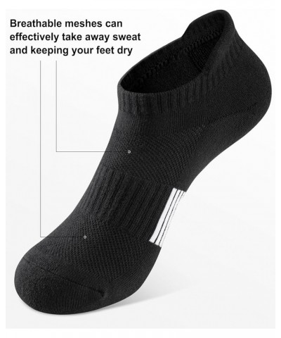 Ankle Socks For Women Running No Show Athletic Socks Compression Hiking Socks 6 Pairs D-6 Pairs Black $10.19 Socks