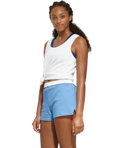 Womens Fashion Authentic Cheer Active Shorts - 2 Packs Light Blue $11.17 Activewear