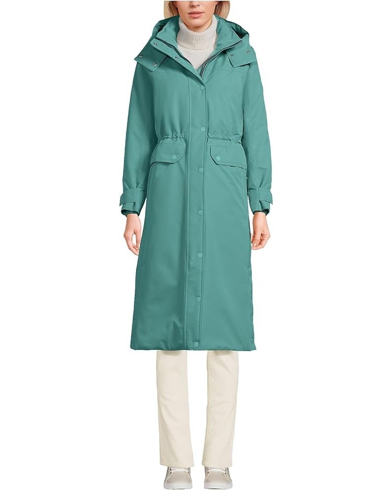 Women's Expedition Winter Maxi Long Down Coat with Hood Teal Shadow $112.53 Jackets