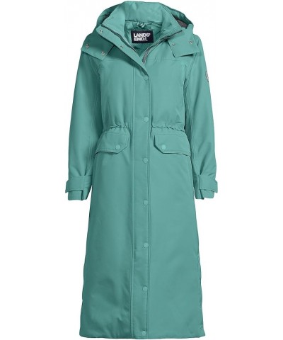 Women's Expedition Winter Maxi Long Down Coat with Hood Teal Shadow $112.53 Jackets