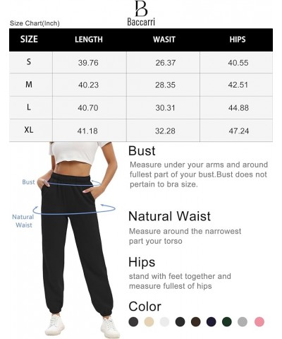 Women’s Casual Fleece Sweatpants High Waisted Cinch Bottom Lounge Baggy Joggers Pants Black $19.94 Activewear