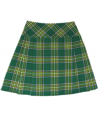 Womens 20" Plaid Knee Length Kilt Billie Skirt Leather Buckled Straps Irish $16.75 Skirts